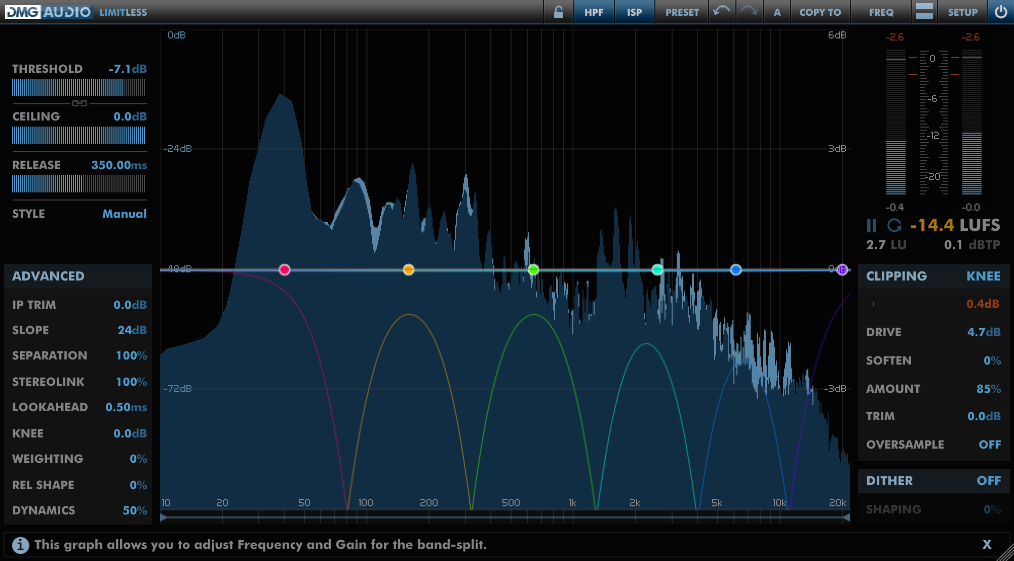 dmg audio track range